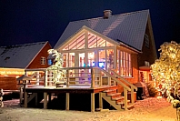Orangeri på hævet terrasse